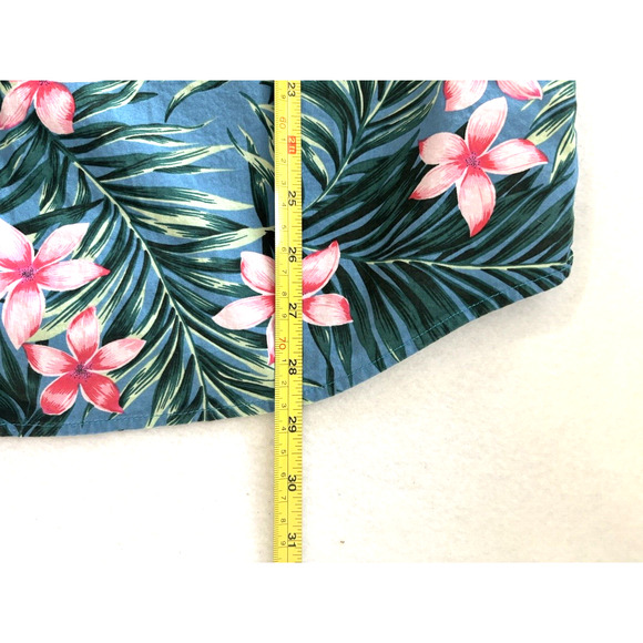J. Crew Flex Washed Hawaiian Shirt XXL Slim Fit Tropical Floral Magnum PI 80's - Picture 4 of 6